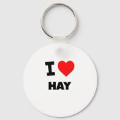 I Liebe Hay Schlüsselanhänger (Vorderseite)