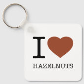 I LIEBE HAZELNUTS SCHLÜSSELANHÄNGER (Vorderseite)