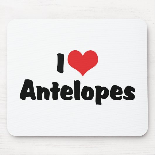 I Liebe Heart Antelope Mousepad (Vorne)