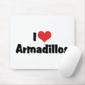 I Liebe Heart Armadillos Mousepad (Mit Mouse)