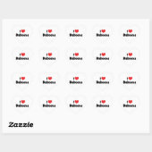 I Liebe Heart Baboons Herz-Aufkleber (Blatt)