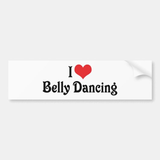 I Liebe Heart Bly Tanz Autoaufkleber (Vorne)