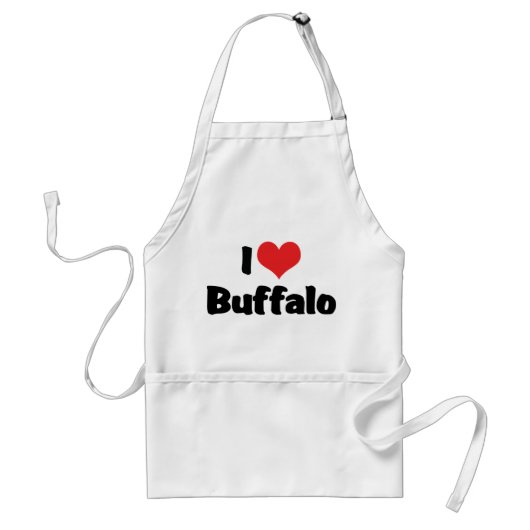 I Liebe Heart Buffalo Schürze (Vorne)
