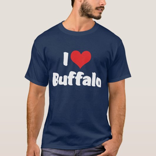 I Liebe Heart Buffalo T-Shirt (Vorderseite)