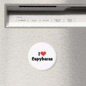 I Liebe Heart Capybaras Magnet (In Situ (Geschirrspüler))