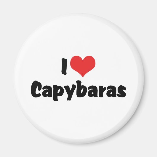 I Liebe Heart Capybaras Magnet (Vorne)
