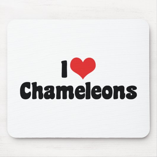 I Liebe Heart Chameleons - Lizard Lover Mousepad (Vorne)