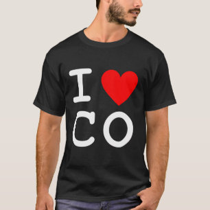 I Liebe Heart Co Colorado Staat T - Shirt Arvada P