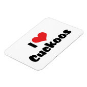 I Liebe Heart Cuckoos - Cuckoo Bird Lover Magnet (Linke Seite)