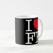 I Liebe Heart FP Kaffeetasse (VorderseiteRechts)