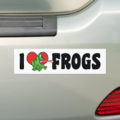 I Liebe Heart Frogs Autoaufkleber (Auf Auto)
