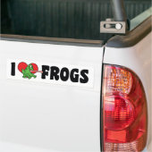 I Liebe Heart Frogs Autoaufkleber (Auf Lkw)