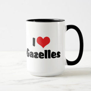 I Liebe Heart Gazelles Tasse