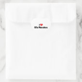 I Liebe Heart Gila Monsters - Lizard Lover Herz-Aufkleber (Tasche)