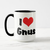I Liebe Heart Gnus Tasse (Links)