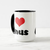 I Liebe Heart Gnus Tasse (Vorderseite Links)
