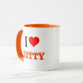 I Liebe Heart Gritty Tasse (Vorderseite Links)