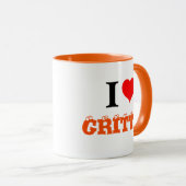 I Liebe Heart Gritty Tasse (VorderseiteRechts)