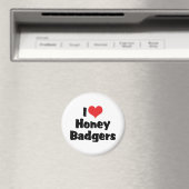 I Liebe Heart Honey Badgers Magnet (In Situ (Geschirrspüler))
