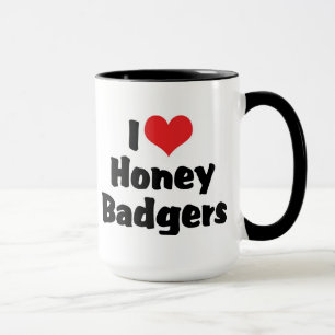 I Liebe Heart Honey Badgers Tasse