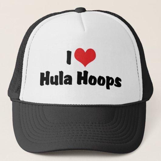 I Liebe Heart Hula Hoops - Hula Hoop Lover aus den Truckerkappe (Vorderseite)