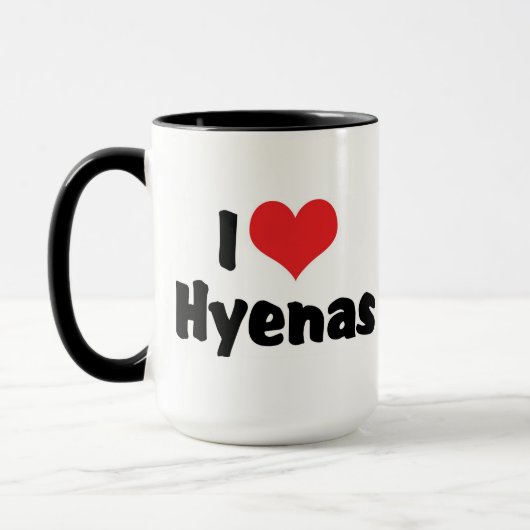 I Liebe Heart Hyenas Tasse (Links)