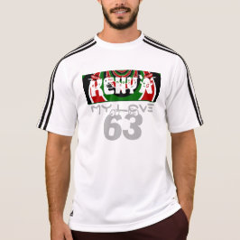 I Liebe Heart Kenya: Dynamische Flaggenkunst T-Shirt