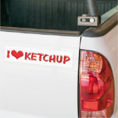I Liebe Heart Ketchup - Catsup Lover Autoaufkleber (Auf Lkw)