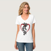 I Liebe Heart Kokopelli T-Shirt (Vorderseite Vollansicht)