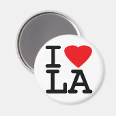 I Liebe Heart LA Magnet (Vorderseite/Rückseite)