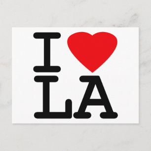 I Liebe Heart LA Postkarte