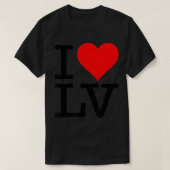 I LIEBE HEART LAS VEGAS NEVADA LV T-Shirt (Design vorne)