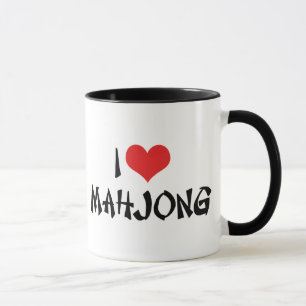 I Liebe Heart Mahjong - Mah Jong Lover Tasse