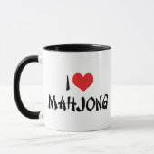 I Liebe Heart Mahjong - Mah Jong Lover Tasse (Links)