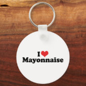 I Liebe Heart Mayo - Mayonnaise Lover Schlüsselanhänger (Vorderseite)