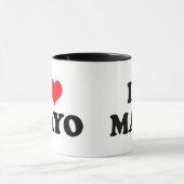 I Liebe Heart Mayo - Mayonnaise Lover Tasse (Zentrum)