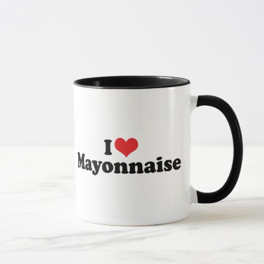 I Liebe Heart Mayo - Mayonnaise Lover Tasse (Rechts)