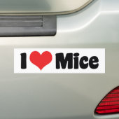 I Liebe Heart Mice - Maus Lover Autoaufkleber (Auf Auto)