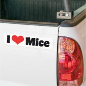 I Liebe Heart Mice - Maus Lover Autoaufkleber (Auf Lkw)