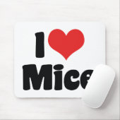 I Liebe Heart Mice - Maus Lover Mousepad (Mit Mouse)