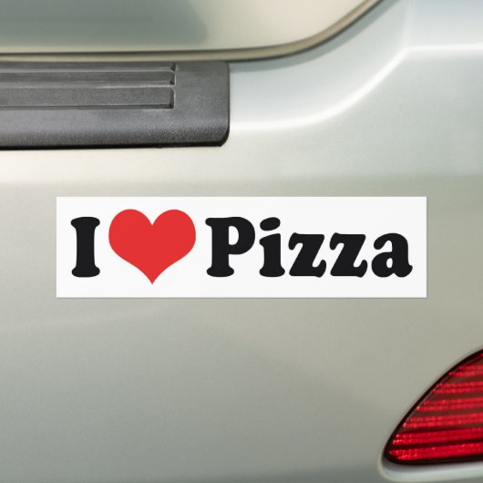 I Liebe Heart Pizza Autoaufkleber (Auf Auto)