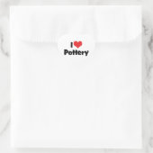 I Liebe Heart Pottery - Clay Lover Herz-Aufkleber (Tasche)