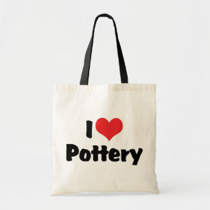 I Liebe Heart Pottery - Clay Lover Tragetasche