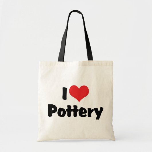 I Liebe Heart Pottery - Clay Lover Tragetasche (Vorne)