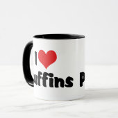 I Liebe Heart Puffins Tasse (Vorderseite Links)