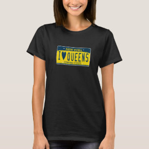 I Liebe Heart Queens NY New York Nachbarschaftsliz T-Shirt