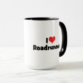 I Liebe Heart Roadrunners Tasse (VorderseiteRechts)