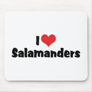 I Liebe Heart Salamanders Mousepad