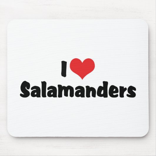 I Liebe Heart Salamanders Mousepad (Vorne)