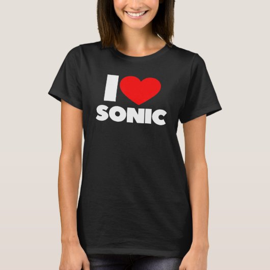 I Liebe Heart Sonic T-Shirt (Vorderseite)